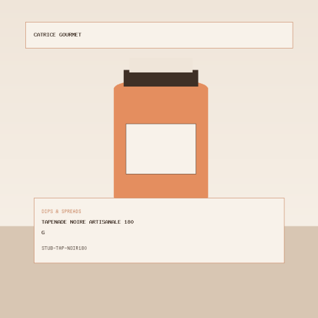 Tapenade noire artisanale 180 g